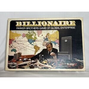 Vintage 1973 "Billionaire" Parker Brothers Game of Global Enterprise -
